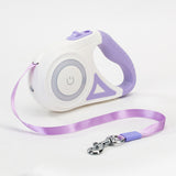 Retractable Dog Leash with LED Light – Automatic Pet Leash & Collar for Small & Medium Dogs