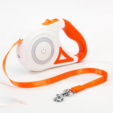 Retractable Dog Leash with LED Light – Automatic Pet Leash & Collar for Small & Medium Dogs