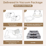 Orthopedic Memory Foam Dog Bed with Waterproof Cover