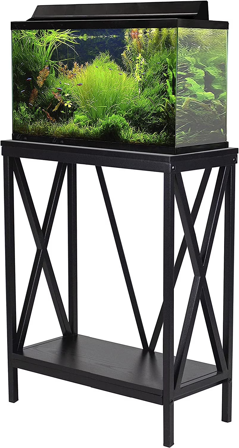 Metal Aquarium Stand + 20 Gallon Wood