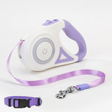 Retractable Dog Leash with LED Light – Automatic Pet Leash & Collar for Small & Medium Dogs
