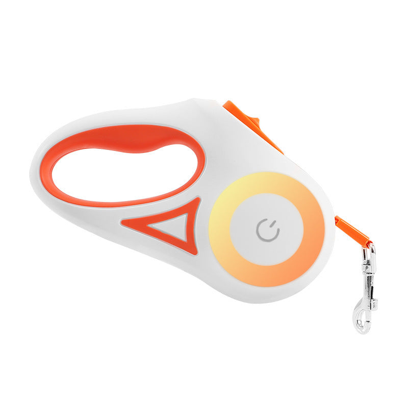 Retractable Dog Leash with LED Light – Automatic Pet Leash & Collar for Small & Medium Dogs