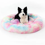 Calming Fluffy Donut Dog Bed
