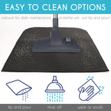 Double-Layer Cat Litter Mat – Waterproof Non-Slip Litter Trapper Mat (24" × 15", Black)