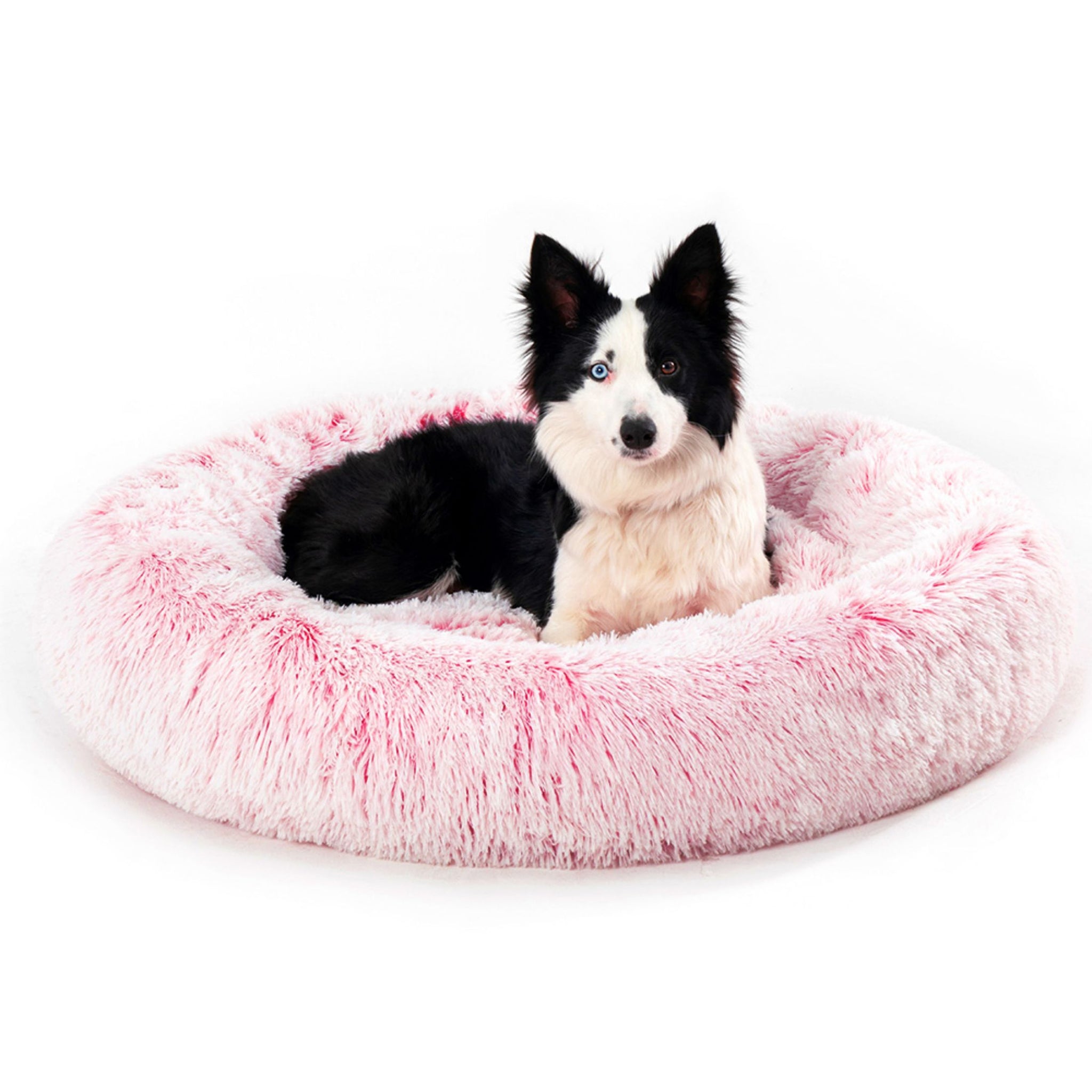 Calming Fluffy Donut Dog Bed