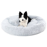 Calming Fluffy Donut Dog Bed