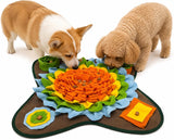 Interactive Dog Snuffle Mat – Slow Feeding Puzzle for Mental Enrichment, Foraging Training & Stress Relief (Orange)