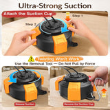 Interactive Tug of War Dog Toy – Heavy-Duty Suction Cup for Medium & Large Dogs (Black & Orange)