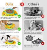 2-Level Interactive Dog Puzzle Toy – Slow Feeder Treat Dispenser for Mental Enrichment & IQ Training