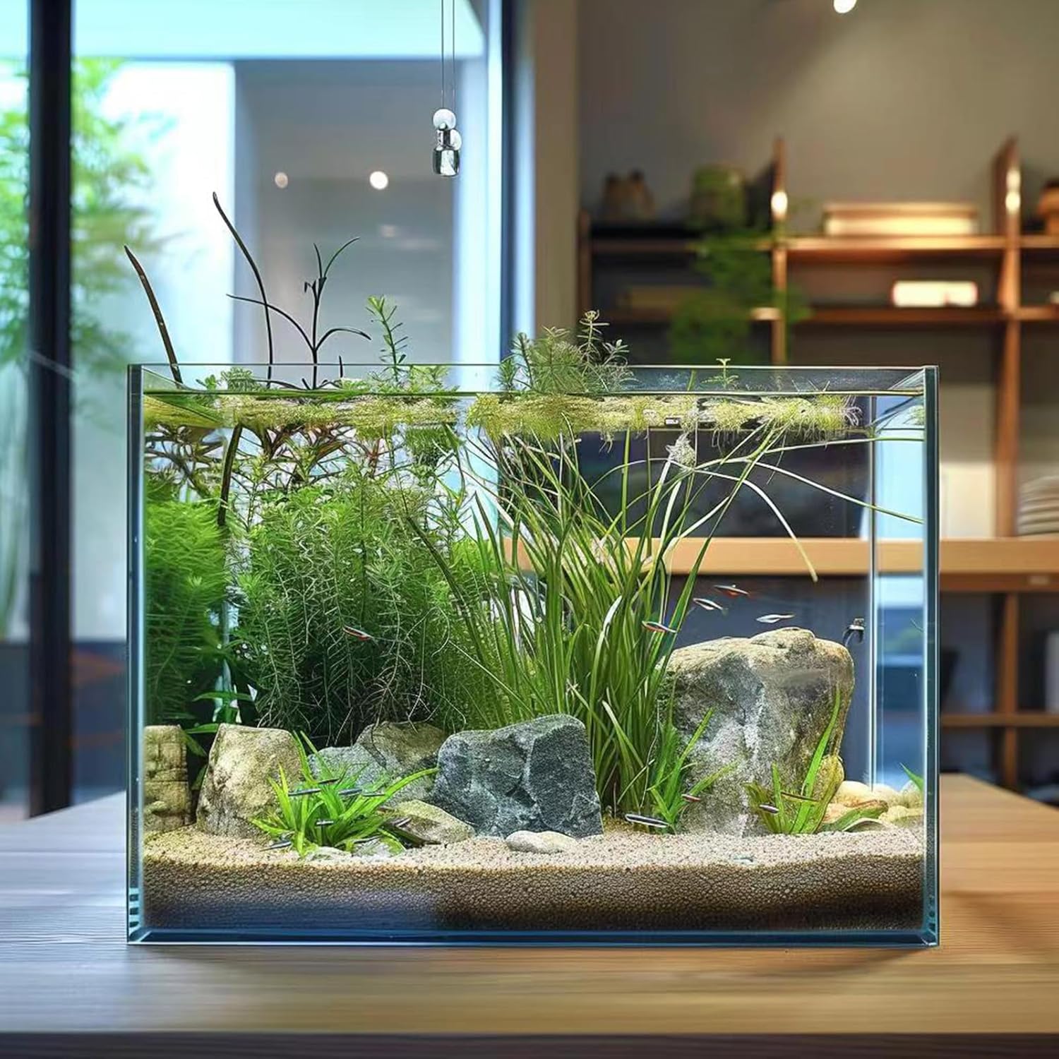 5 Gallon Glass Aquarium Tank for Betta Fish, Shrimp, Snails & Aquatic Plants
