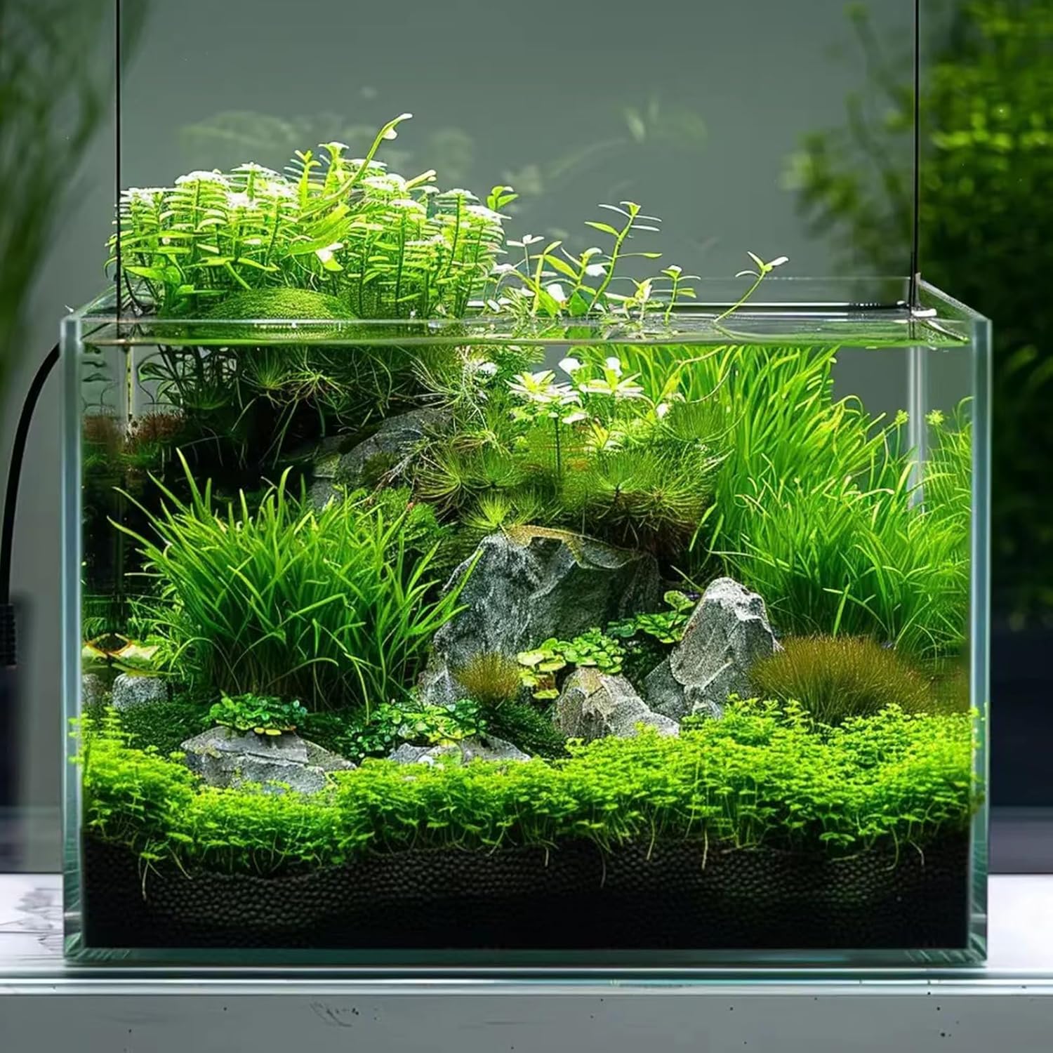 5 Gallon Glass Aquarium Tank for Betta Fish, Shrimp, Snails & Aquatic Plants