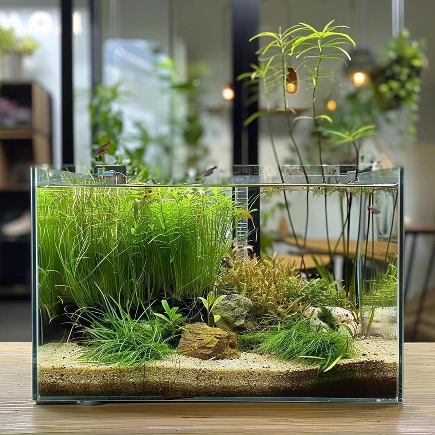 5 Gallon Glass Aquarium Tank for Betta Fish, Shrimp, Snails & Aquatic Plants
