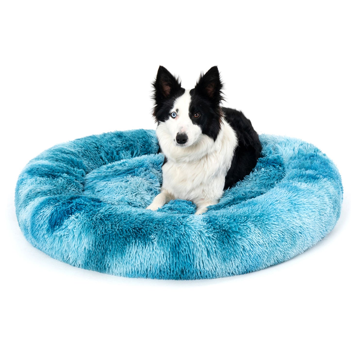 Calming Fluffy Donut Dog Bed