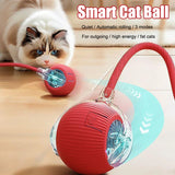 Interactive Cat Toy Ball Automatic Rolling Rechargeable, Anti-Anxiety Electric Teasing Toys for Cats