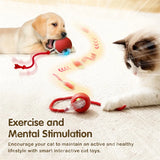 Interactive Cat Toy Ball Automatic Rolling Rechargeable, Anti-Anxiety Electric Teasing Toys for Cats