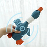 Cute Dog Plush Toys Pet Duck Squeak Toy for Puppy Sound Wild Goose Chew Toy for Small Middle Large Dogs Teeth Cleaning Toys