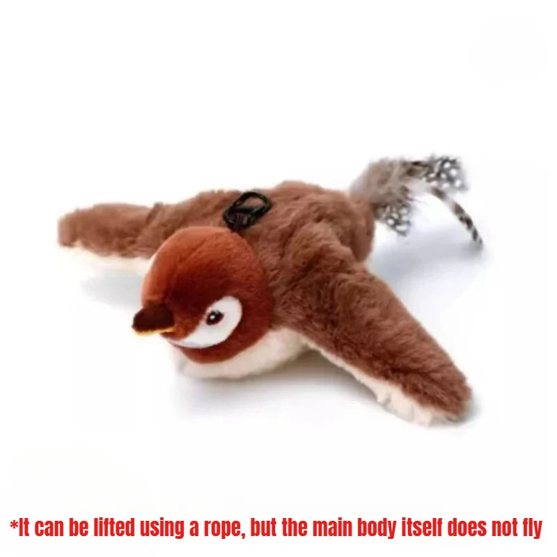 Interactive Flapping Bird Toy – Motion-Activated Plush for Dogs & Cats with Dual Sound Effects