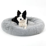 Calming Fluffy Donut Dog Bed