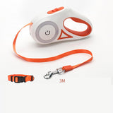 Retractable Dog Leash with LED Light – Automatic Pet Leash & Collar for Small & Medium Dogs