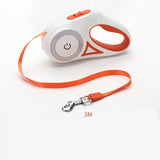 Retractable Dog Leash with LED Light – Automatic Pet Leash & Collar for Small & Medium Dogs