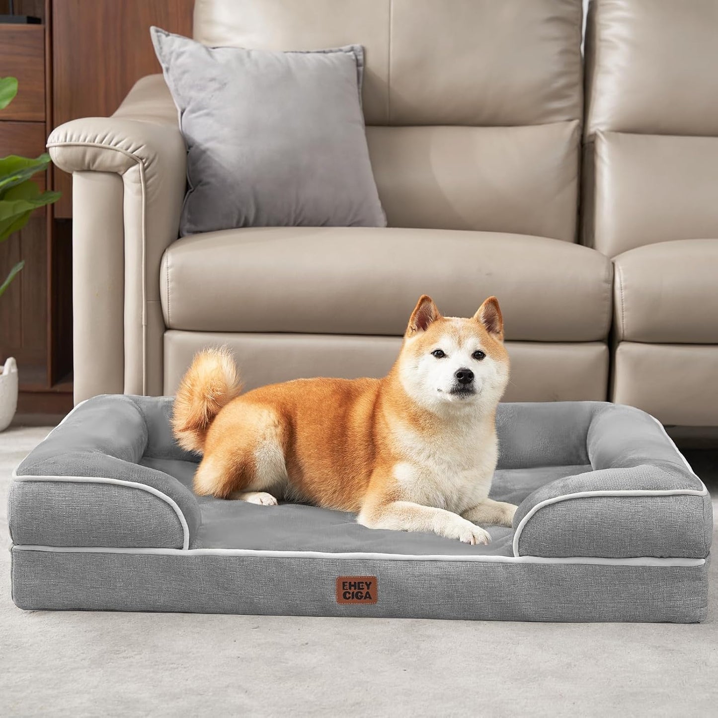 Orthopedic Memory Foam Dog Bed with Waterproof Cover