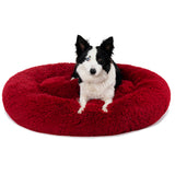 Calming Fluffy Donut Dog Bed