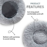 Calming Fluffy Donut Dog Bed