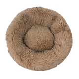 Calming Fluffy Donut Dog Bed