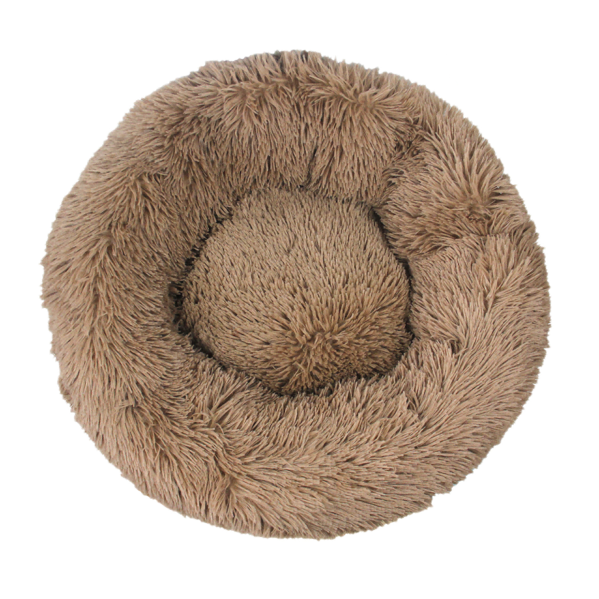 Calming Fluffy Donut Dog Bed